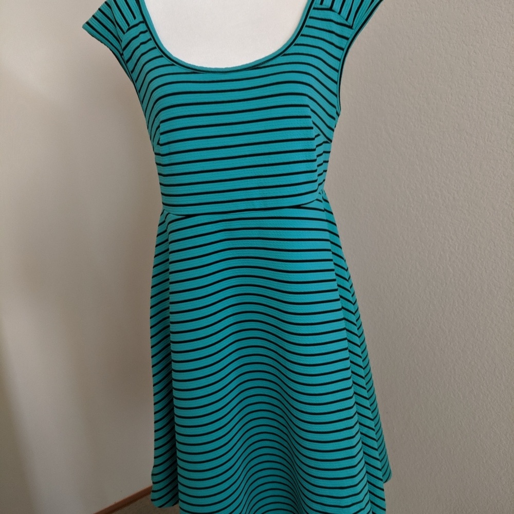 Torrid Teal Stripe Dress